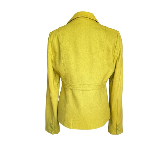 NWOT Fossil Chartreuse Blazer Tailored Professional Wear - Picture 4 of 8